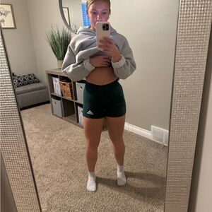 Adidas Green Athletic Shorts for Performance